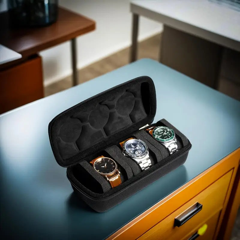3 Slot Watch Travel Case