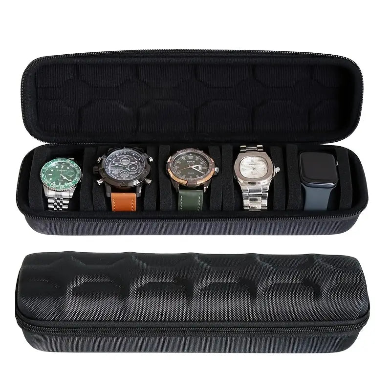 5 Slots Hard Watch Travel Case