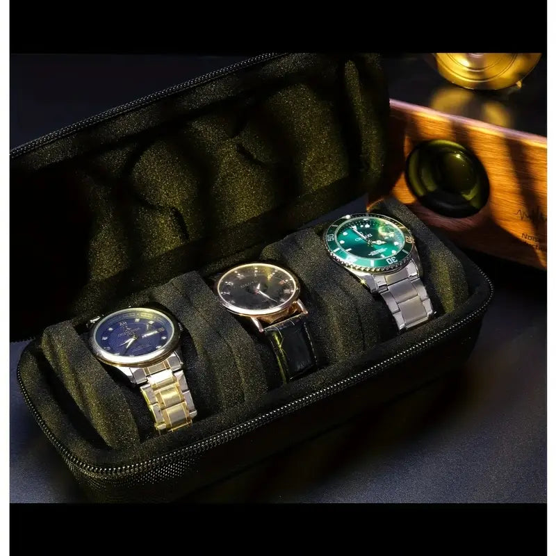 3 Slot Watch Travel Case