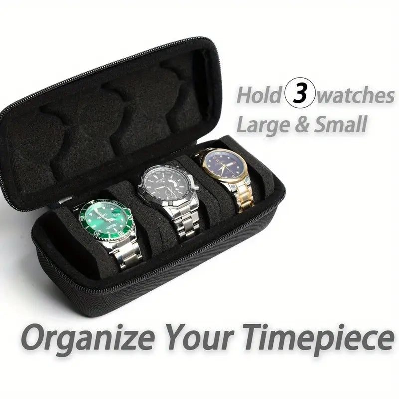 3 Slot Watch Travel Case